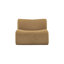 Chaise sans accoudoirs en tissu recyclé crème Chue-119402021