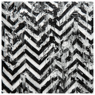 Black White Chevron Texture Blankets