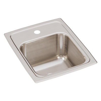 Évier de cuisine à montage sur plan L 13 po x l 16 po Lustertone