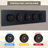 CASAINC Digital Display Ceiling Mount 4-Function Rainfall Shower System with 64 LED Showerhead