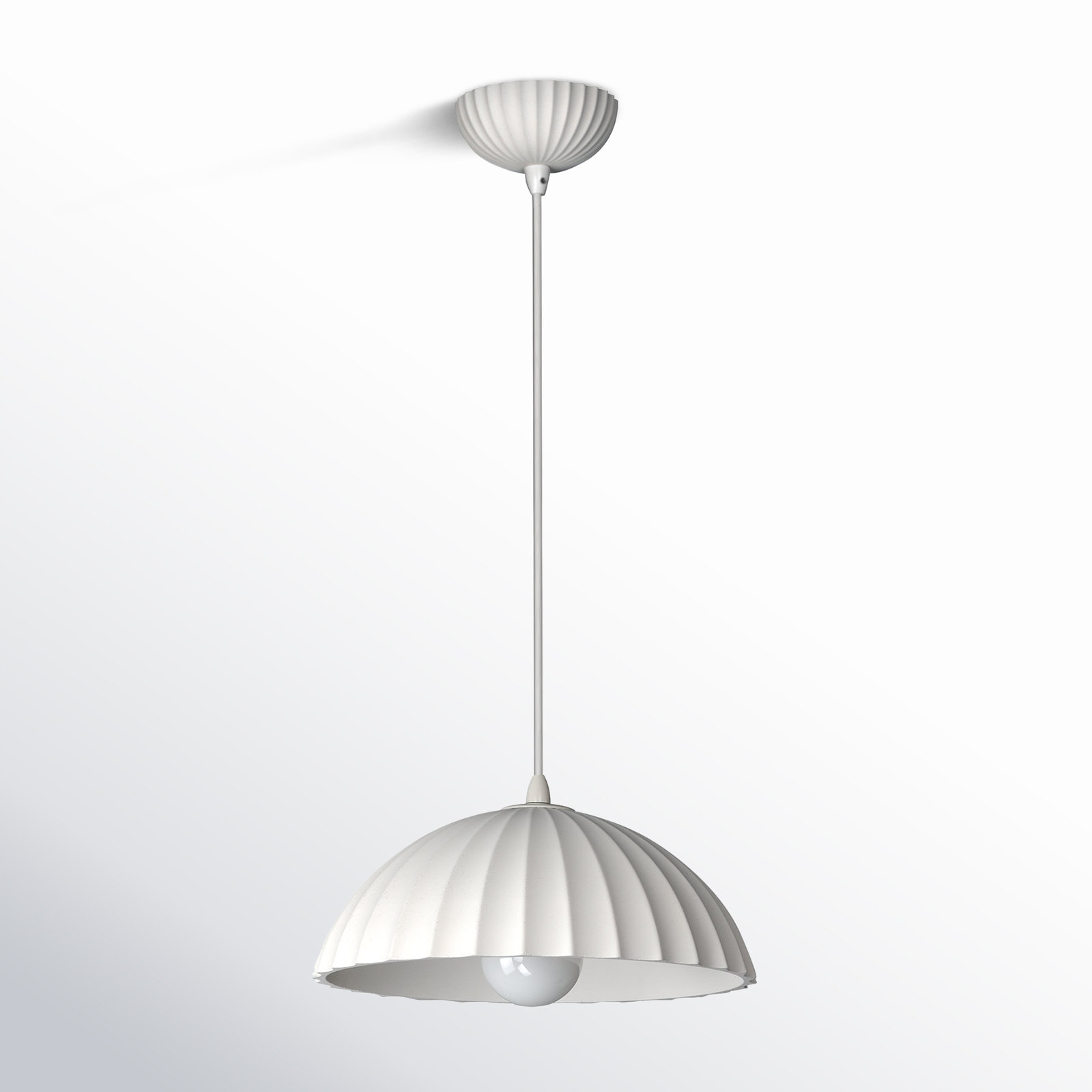 Calcott Dimmable Dome Single Light Pendant, 5.25" H x 13.75" W x 13.75" D