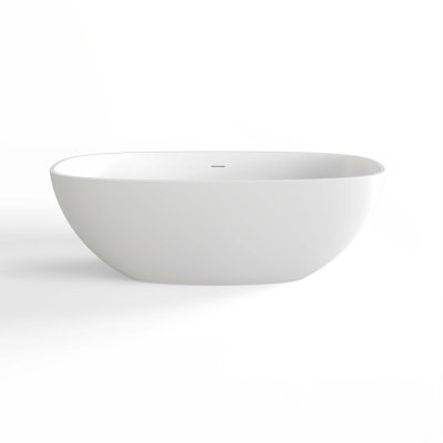 66.9 Inch Freestanding Solid Surface Soaking Bathtub For Bathroom