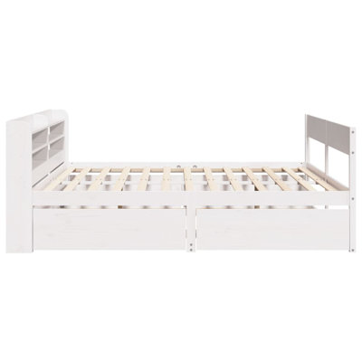 Deerfin Solid Wood Storage Bed