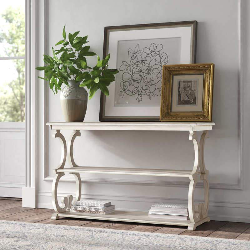 Console de 48 po Huntingdon, Blanc antique