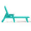 Ensemble de chaises longues inclinables en poly avec roulettes et porte-gobelets 3 pièces Brighton-853660424