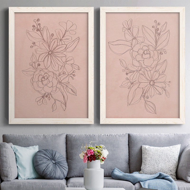 Toile encadrée Rosetone Blossoms I-Premium - prête à être accrochée