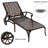 Aluminium Cast Lounge Chair 1Pcs Brown-744048699