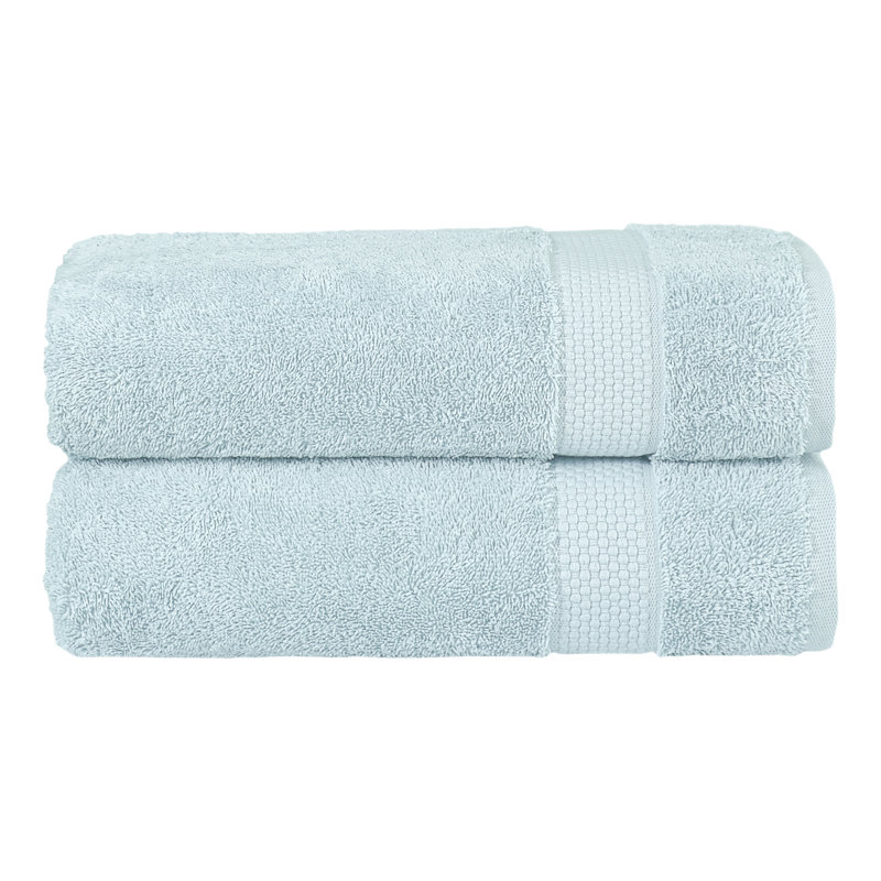 STARLIGHT 100% Turkish Cotton Terrycloth Bath Towels, Light Blue