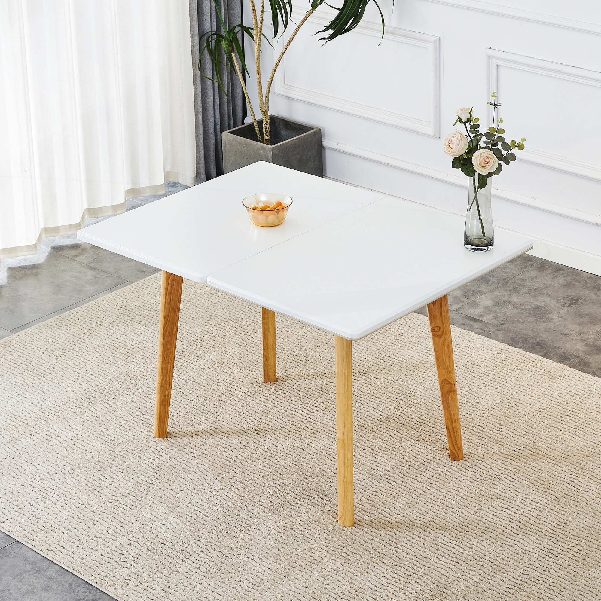 Simple White Tabletop Wrought Studio White Sintered Stone Tabletop Table - Wayfair Canada