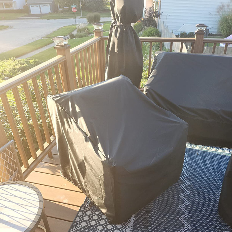 Patio Chair Cover, H 32 po x l 39 po x P 41 po