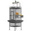 Cage à oiseaux 61 po avec plateau de jeu, supports roulants, bols à nourriture pour perruches, conures