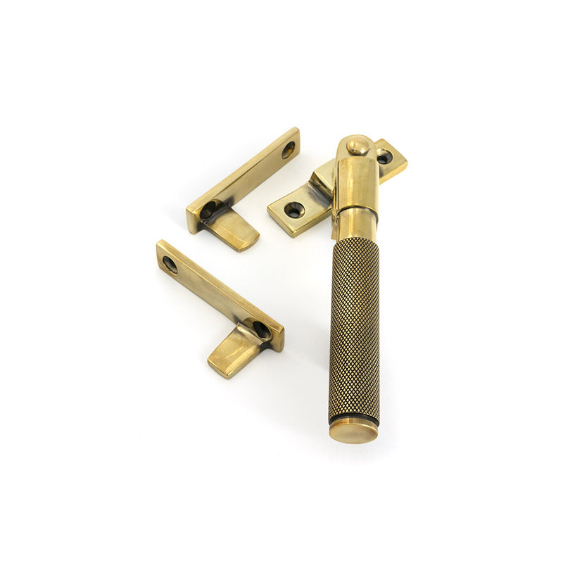 Brompton Night-Vent Locking Fastener, Aged Brass