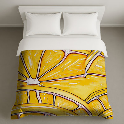 Lemon Bedding Fruit Duvet Cover Modern