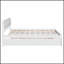 Structure de lit avec lit gigogne et 2 tiroirs, finition blanche ultrabrillante pour l'élégance et le rangement-277966127