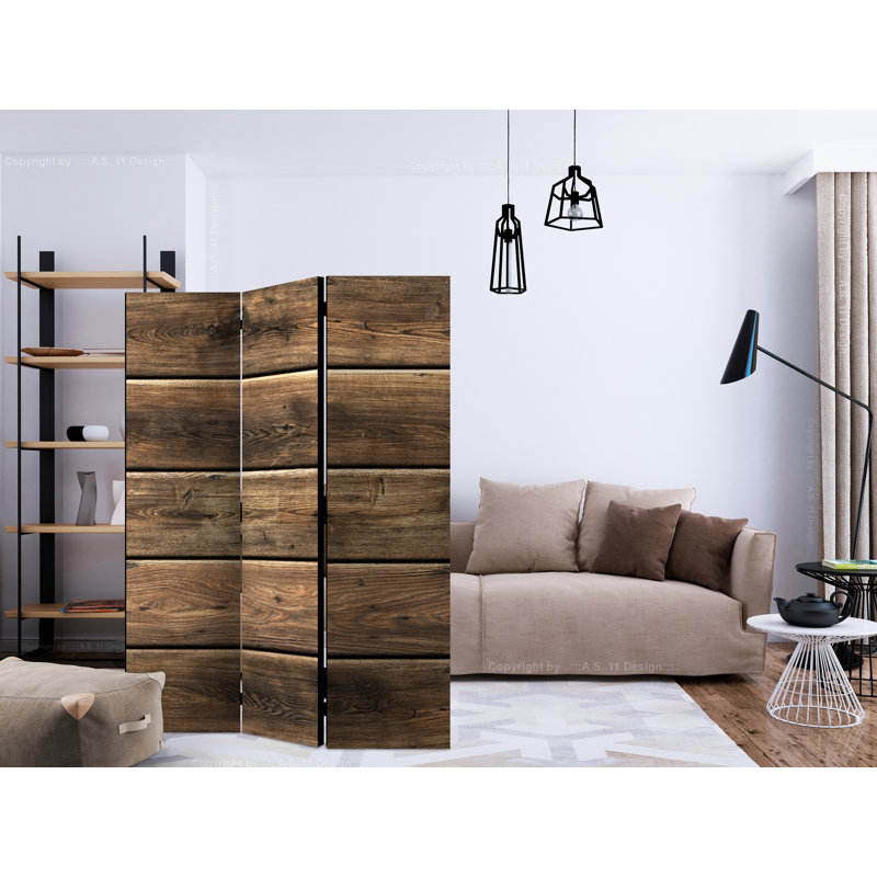 Cavazos 172cm H Solid Wood Folding Room Divider, 3