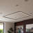 Atria Integrated LED Linear Pendant Height Adjustable ETL Certified Square Chandelier Lighting-663484630-663484631