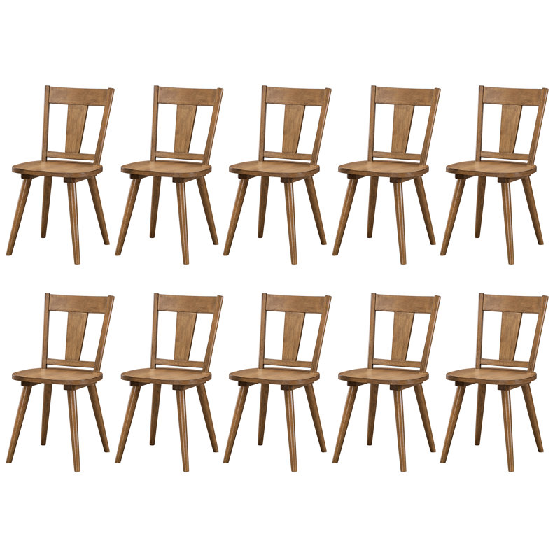 Chaises de salle à manger 17 po, 10, Brun
