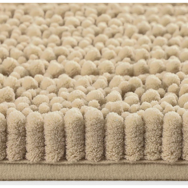 Housse de toilette en chenille 21 po x 21 po, Beige