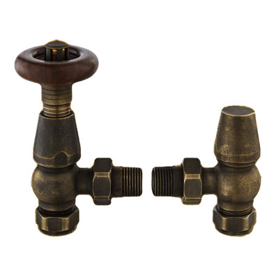Solid Brass Angled Thermostatic Radiator Valve
