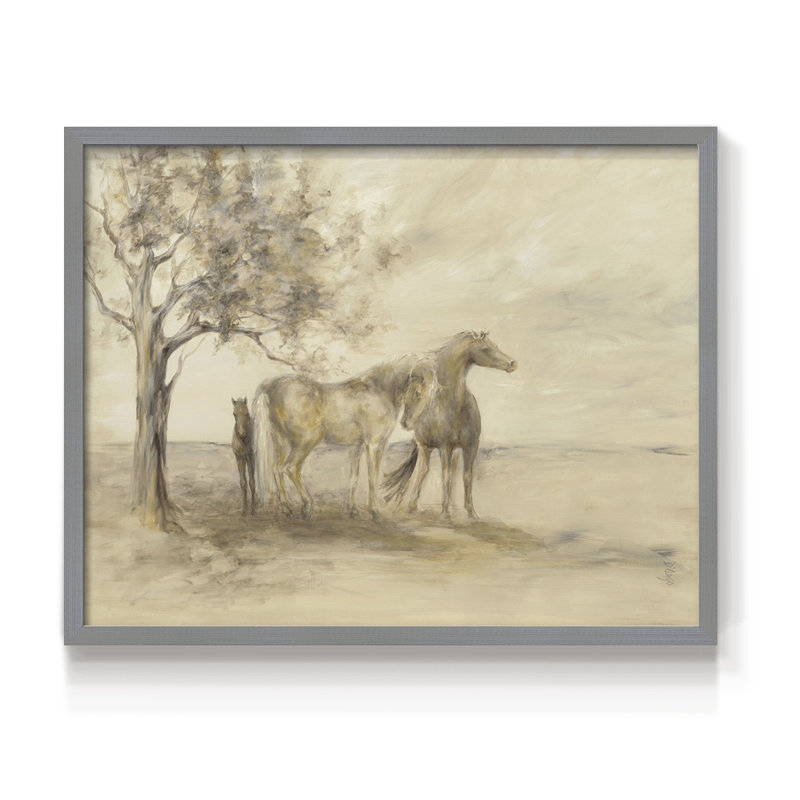Family Tree - Reproduction encadrée - réarmable, H 22 po x l 28 po, Gris