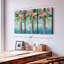 «Colorful Palms», 3 pièces sur toile-98562768