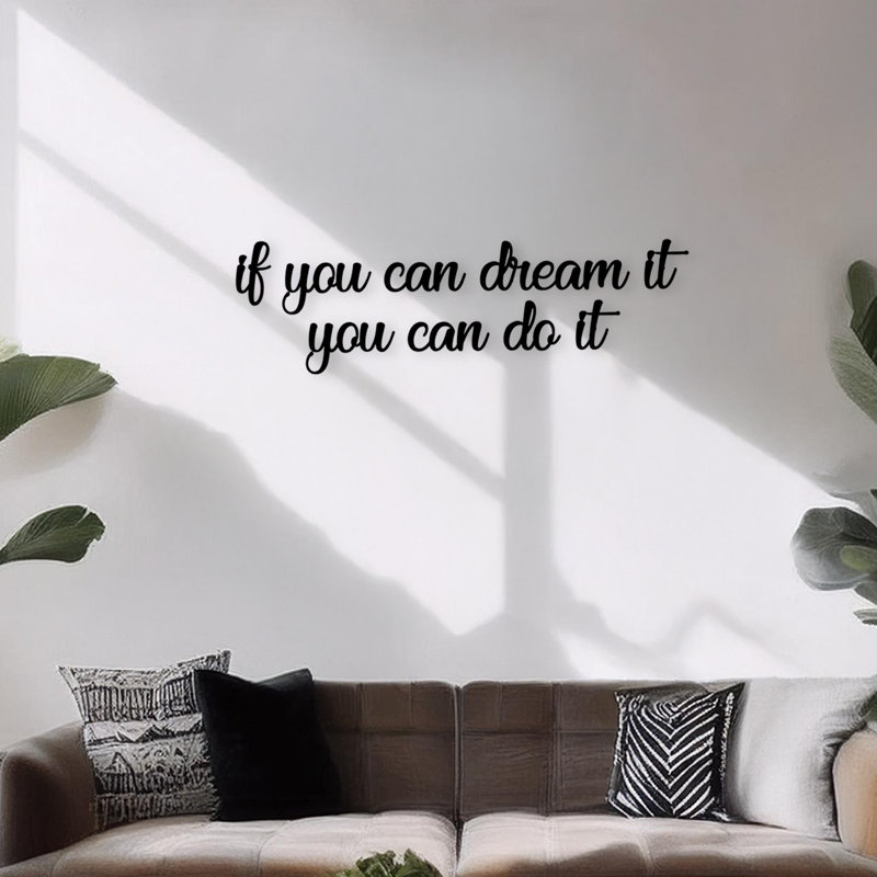 Textual MDF Wooden Wall Decor