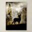 « mystic cerf », reproduction d’impression sur toile tendue-21937512