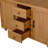 65''H Large Garden Storage Potting Bench with Lockable Wheels, Wood Outdoor Kitchen Island with Stainless Steel top, Drawers, Door Shelves and Hutch for Grilling, Natural-1100423481