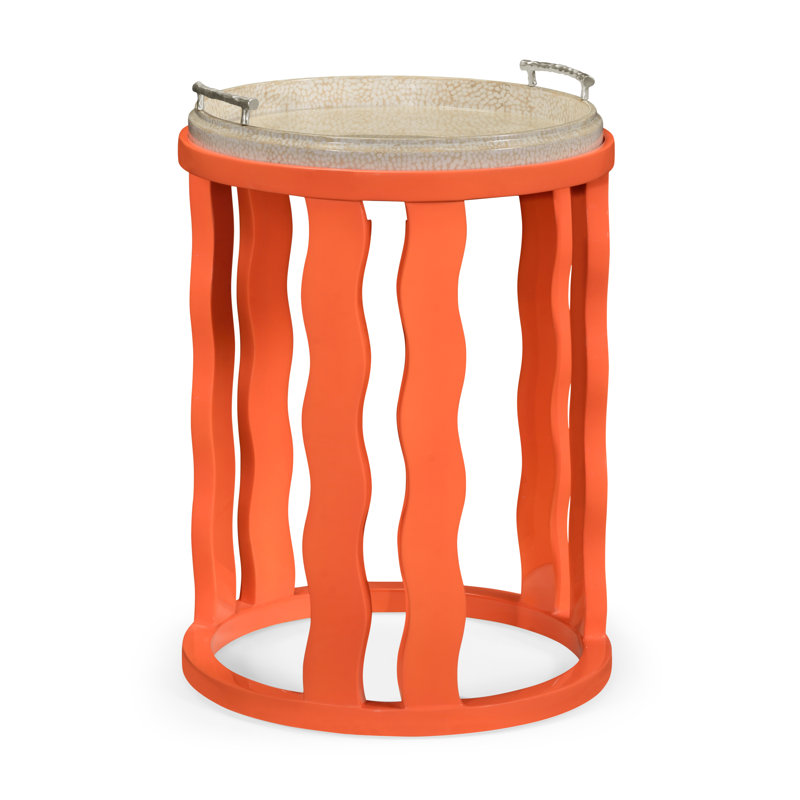 Eclectic End Table, Persimmon
