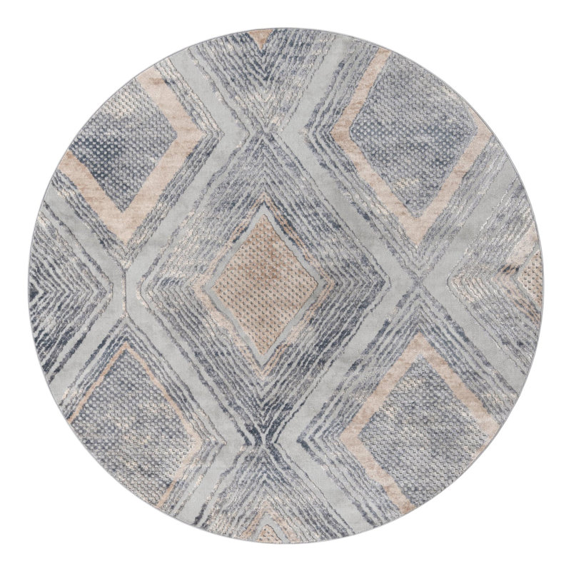 Tapis caspien Rugs.com Aktau, Rond 7 pi 10 po