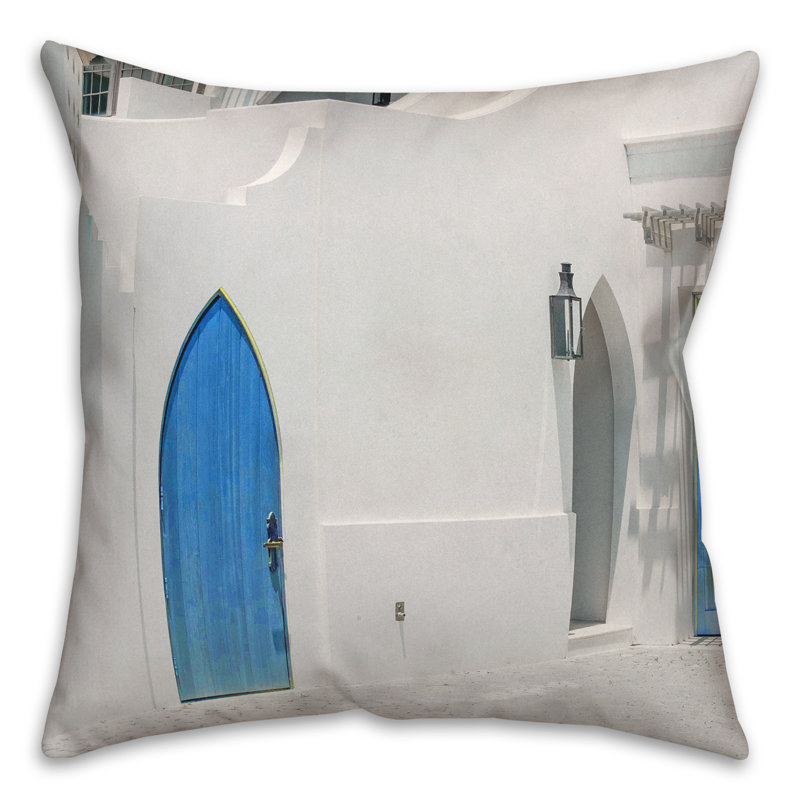  Housse et insert de coussin carré Doors, 18 po x 18 po