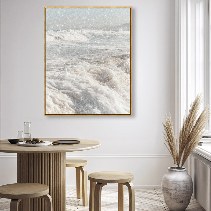 Clouded Shores Print by Oliver Gal, 25"H x 21"W, Gold Floater Frame