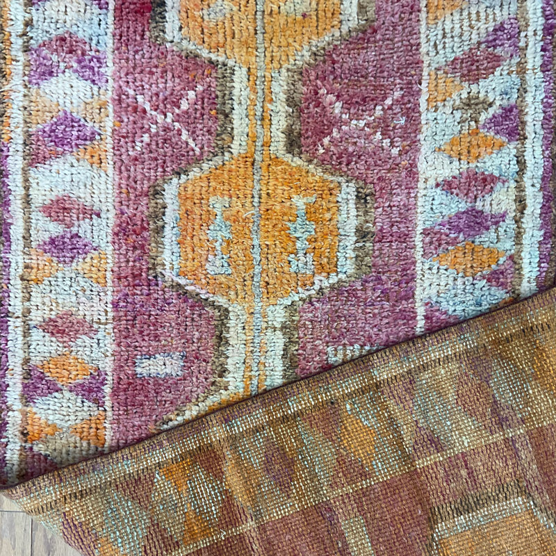 Bungalow Rose Handmade Turkish Oushak Wool Runner