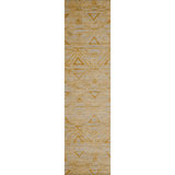 Hand Knotted Geometric Area Rug in Gray