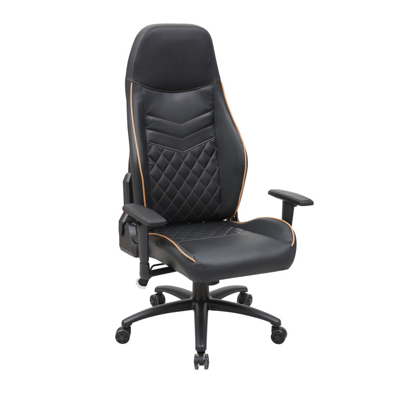 Fauteuil de jeu inclinable Rhodell, Noir/jaune