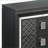 Modern Metallic Grey 2-Drawer Bedroom Nightstand