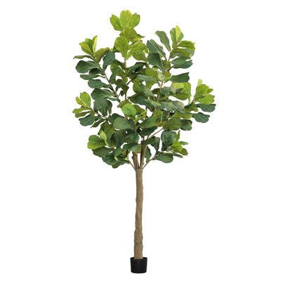 Figuier artificiel 10 pi en pot noir