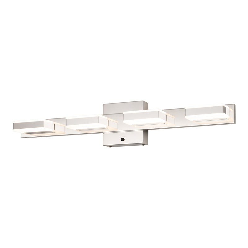 Charnessa Dimmable LED Vanity Light 3000K/4000K/5000K CCT Adjustable, 4, Chrome