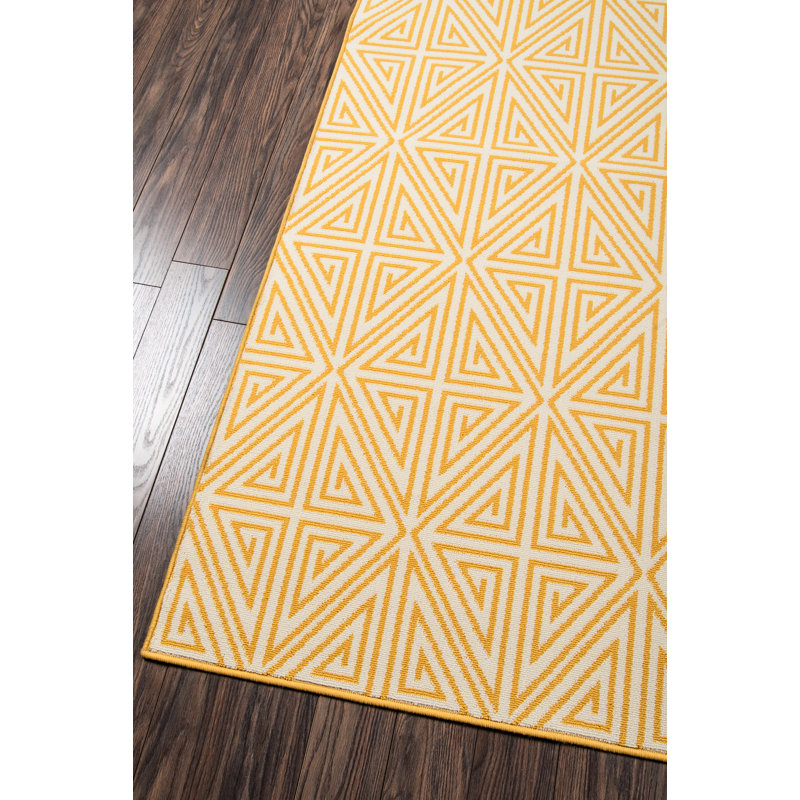 Irita Geometric Indoor / Outdoor Rug, Rectangle 5'3" x 7'6"
