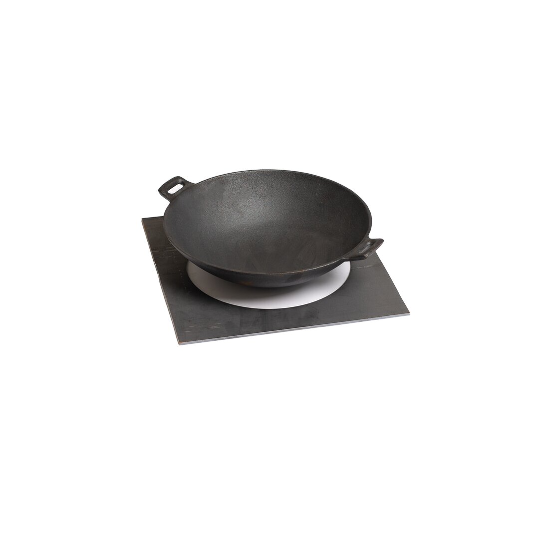 2-tlg. Wok-Set GrillSymbol aus Edelstahl