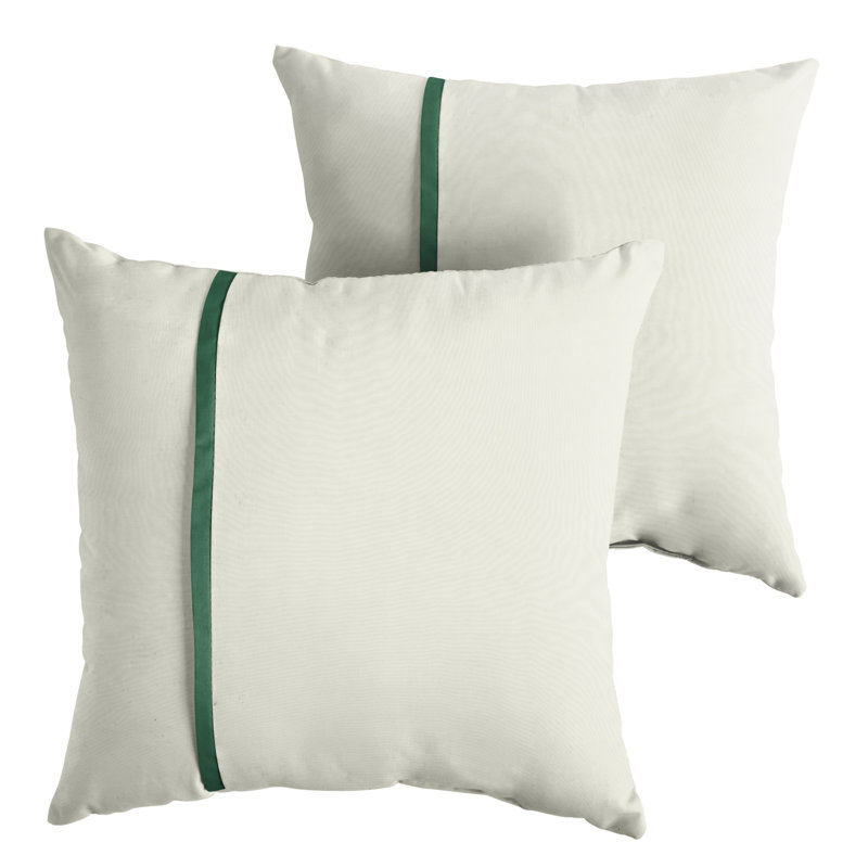 Samber Striped Outdoor Reversible Throw Pillow, 18" x 18"