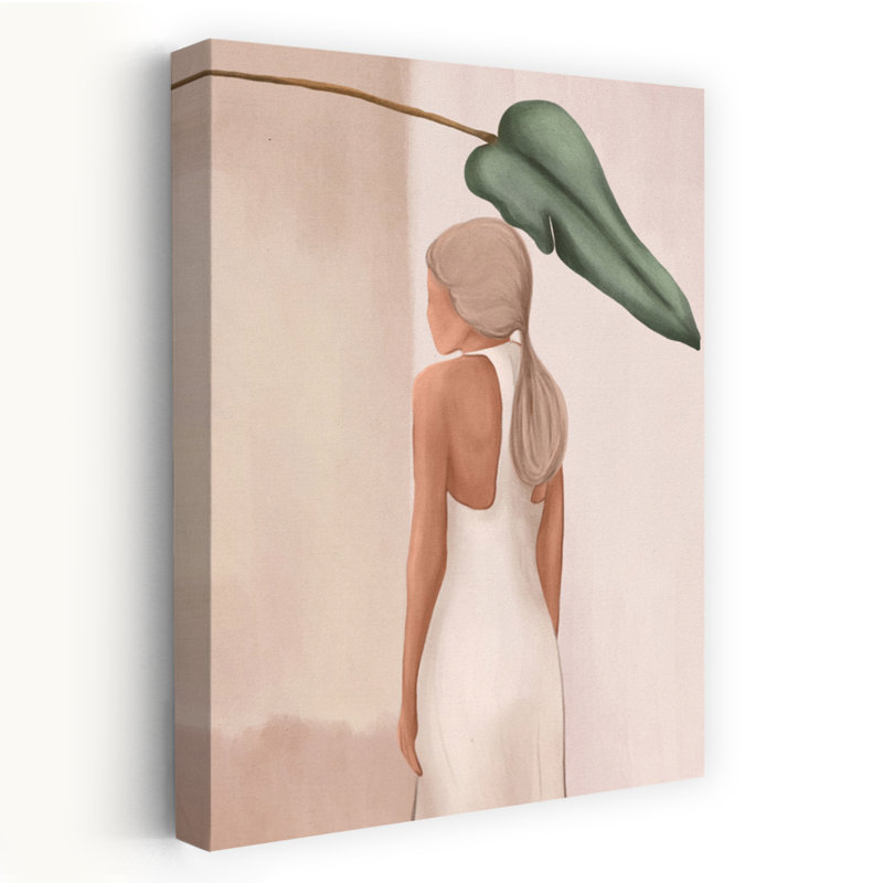 Contemporary Art Abstract Contemporary Elegant Nature Plant Art by City Art - Wrapped Canvas Print, 152.4 cm H x 101.6 cm W