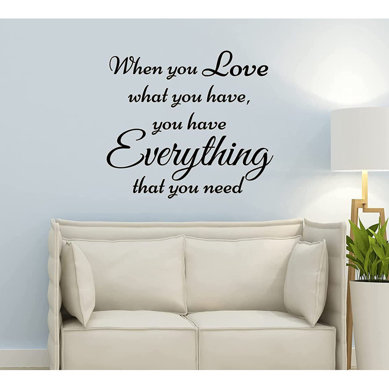 Text & Numbers Non-Wall Damaging Wall Decal, 19" H x 21" W, Black