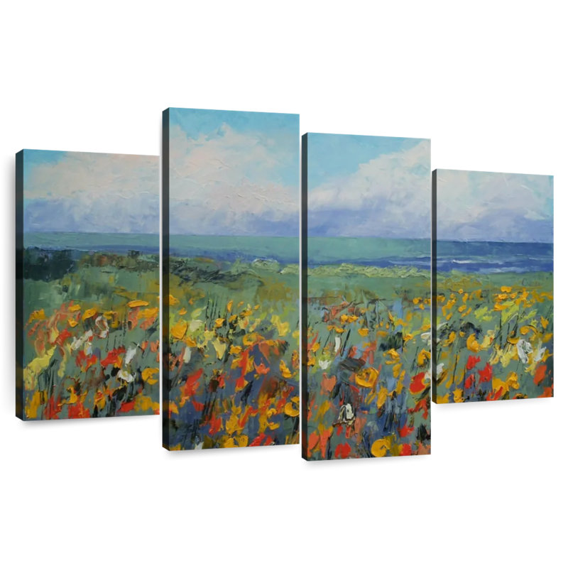 Alvord Wildflower Seascape, 27" H x 43" W