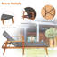 Chaise longue inclinable en acacia Degory