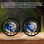 Horloge murale ronde en fer 10 po avec mouvement à quartz silencieux, chiffres romains, impression UV-1950153575