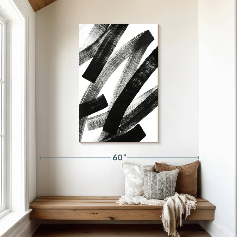 Avery Black Streaks, 45" H x 30" W