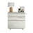Off White And Gray Finish File Cabinet With Large Drawers For Office Organization