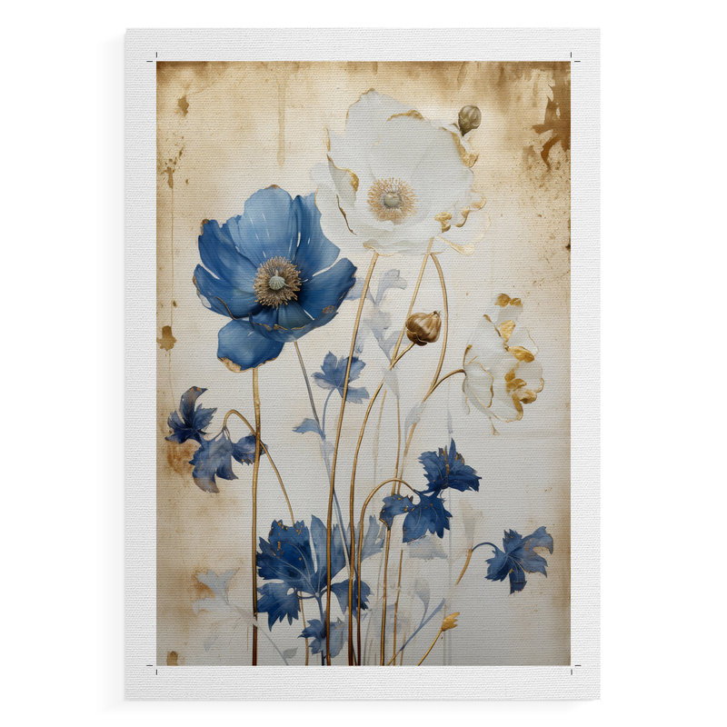 FLORAL Series LVI - Impression sur toile seulement - NON-CADRE, H 27 po x l 18 po