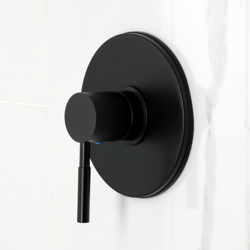 Kingston Brass Concord Single-Handle Pressure Balanced Tub and Shower Faucet, Matte Black